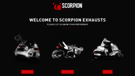 What Scorpion-exhausts.com website looks like in 2024 