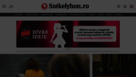 What Szekelyhon.ro website looks like in 2024 