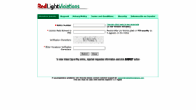 What Secure.redlightviolations.com website looks like in 2024 