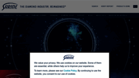 What Sarine.com website looks like in 2024 