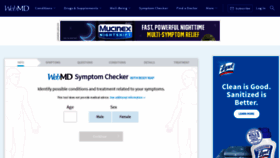 What Symptoms.webmd.com website looks like in 2024 