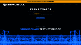 What Strongblock.com website looks like in 2024 