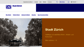 What Stadt-zuerich.ch website looks like in 2024 