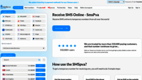 What Smspva.com website looks like in 2024 
