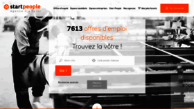 What Startpeople.fr website looks like in 2024 