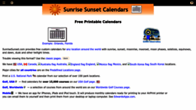 What Sunrisesunset.com website looks like in 2024 