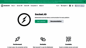 What Socket.io website looks like in 2024 