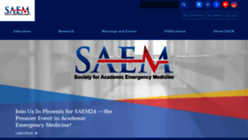 What Saem.org website looks like in 2024 