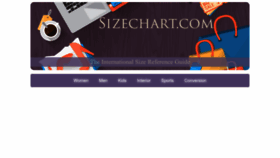 What Sizechart.com website looks like in 2024 