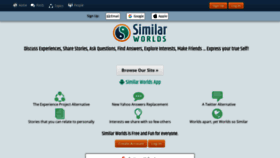 What Similarworlds.com website looks like in 2024 