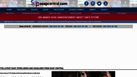 What Soapcentral.com website looks like in 2024 