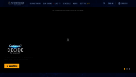 What Scientology.tv website looks like in 2024 