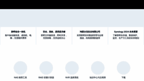 What Synology.cn website looks like in 2024 