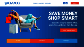 What Save.ca website looks like in 2024 