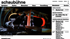 What Schaubuehne.de website looks like in 2024 