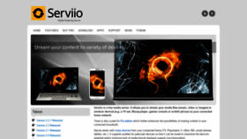 What Serviio.org website looks like in 2024 