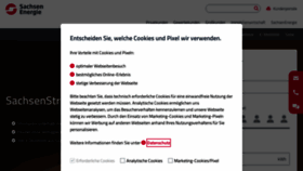 What Sachsenenergie.de website looks like in 2024 
