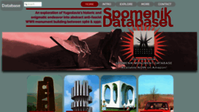 What Spomenikdatabase.org website looks like in 2024 