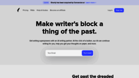What Shortlyai.com website looks like in 2024 