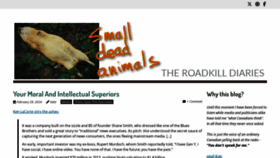 What Smalldeadanimals.com website looks like in 2024 