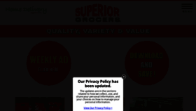 What Superiorgrocers.com website looks like in 2024 