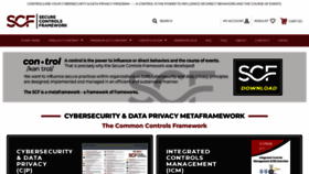 What Securecontrolsframework.com website looks like in 2024 