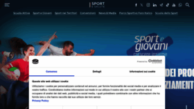 What Sportesalute.eu website looks like in 2024 