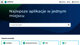 What Softonic.pl website looks like in 2024 