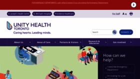 What Stmichaelshospital.com website looked like in 2024 (1 year ago)