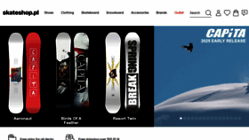 What Skateshop.pl website looks like in 2024 