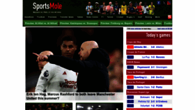 What Sportsmole.co.uk website looks like in 2024 