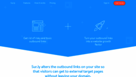 What Sur.ly website looked like in 2024 (1 year ago)