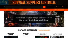 What Survivalsuppliesaustralia.com.au website looks like in 2024 