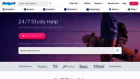 What Studypool.com website looks like in 2024 