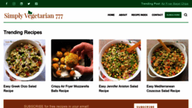 What Simplyvegetarian777.com website looks like in 2024 