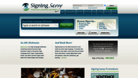 What Signingsavvy.com website looks like in 2024 