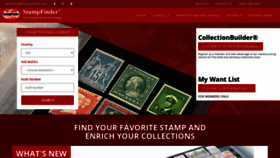 What Stampfinder.com website looks like in 2024 