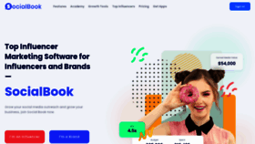 What Socialbook.io website looks like in 2024 