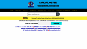 What Sarkarijobfind.com website looks like in 2024 