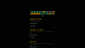 What Sedecordle.com website looks like in 2024 