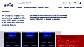 What Spie.com website looks like in 2024 
