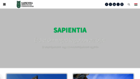 What Sapientia.ro website looks like in 2024 