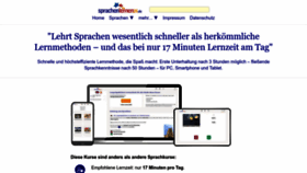 What Sprachenlernen24.de website looks like in 2024 
