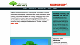 What Sfconservancy.org website looks like in 2024 
