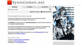 What Synoniemen.net website looks like in 2024 