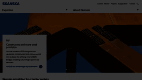 What Skanska.co.uk website looked like in 2024 (1 year ago)