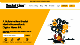 What Socialking.in website looks like in 2024 