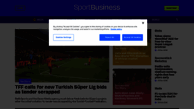 What Sportbusiness.com website looks like in 2024 