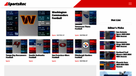 What Sportsrec.com website looks like in 2024 