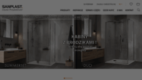 What Sanplast.pl website looked like in 2024 (2 years ago)